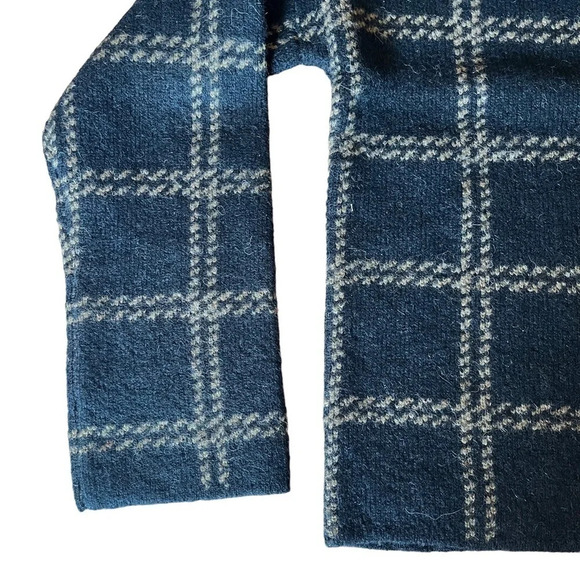 NWT Vince Windowpane Plaid Alpaca & Wool Pullover Sweater Size S - Picture 6 of 8